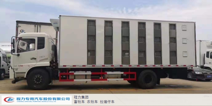 湖南国六东风天锦畜禽运输车450马力,畜禽运输车