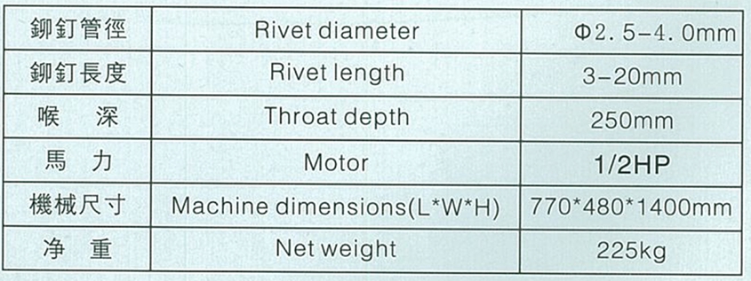 小型铆钉机
