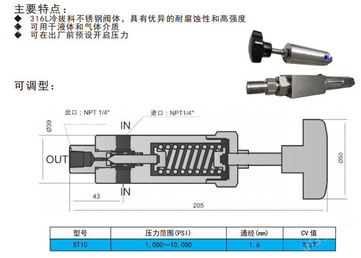 不锈钢高压安全阀颂毓厂家批发